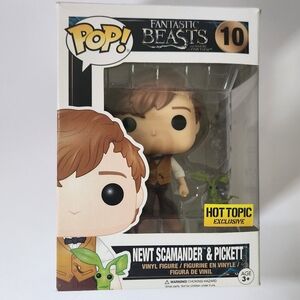Funko Pop! Newt Scamander & Pickett #10 Hot Topic Exclusive Vinyl Figure